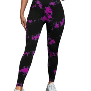 Legging Sem Costura Tie Dye Cintura Alta