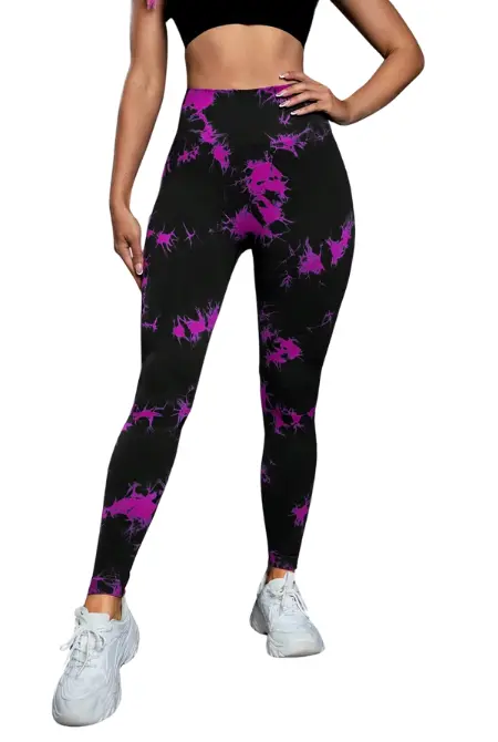 Legging Sem Costura Tie Dye Cintura Alta