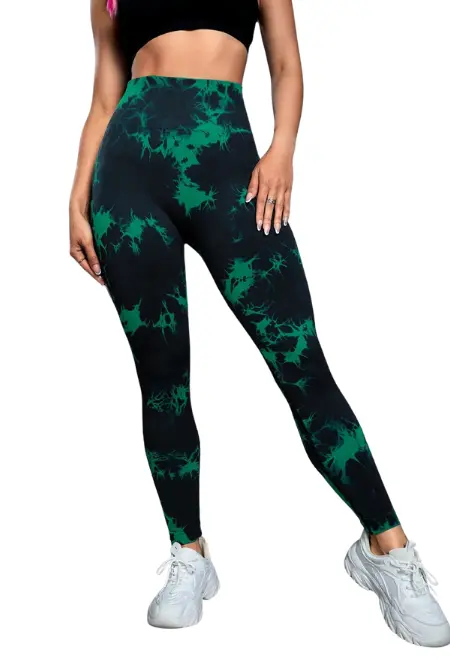 Legging Sem Costura Tie Dye Cintura Alta